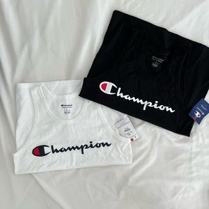 NWT Men’s Champion Tanks, Size Small, Black, White